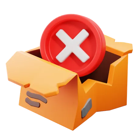 Damaged Package  3D Icon