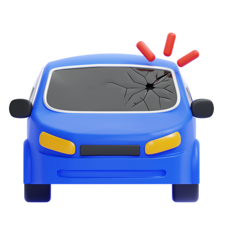 Damaged Windshield  3D Icon