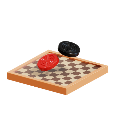 Juego de damas  3D Icon