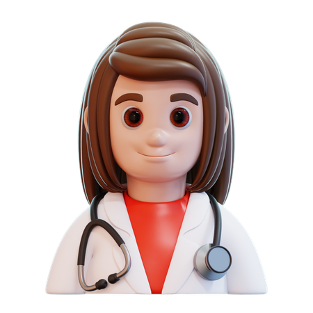 Dame Docteur  3D Icon