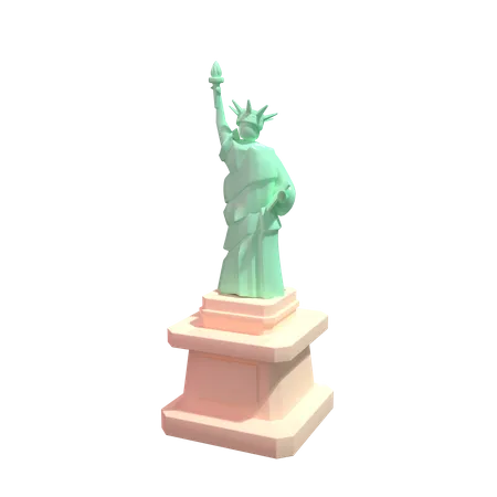 Statue de la Liberté  3D Illustration