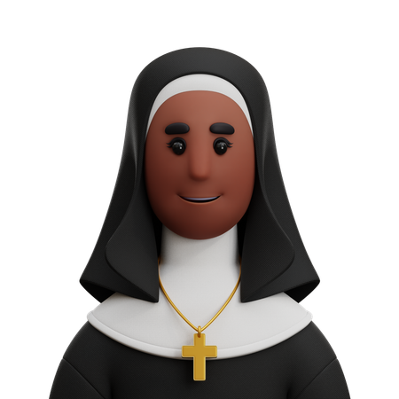 Dame Nonne  3D Icon