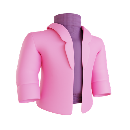 Frau anzug pullover  3D Icon