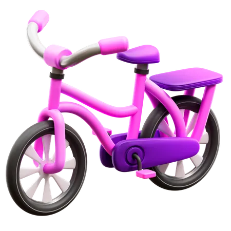 Frauen Sport Fahrrad  3D Illustration