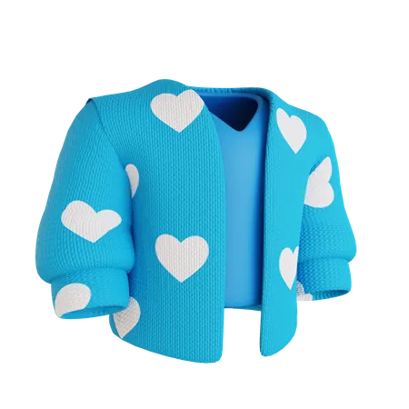 Frau Strickjacke Liebe  3D Icon