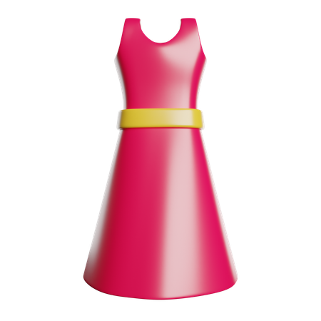 Weibliches Kleid  3D Icon