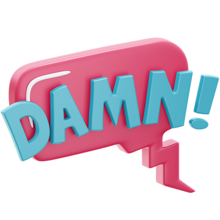 Damn Sticker  3D Icon