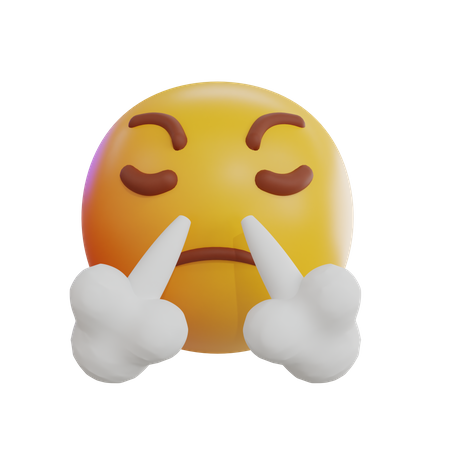 Dampf aus der Nase Emoji  3D Icon