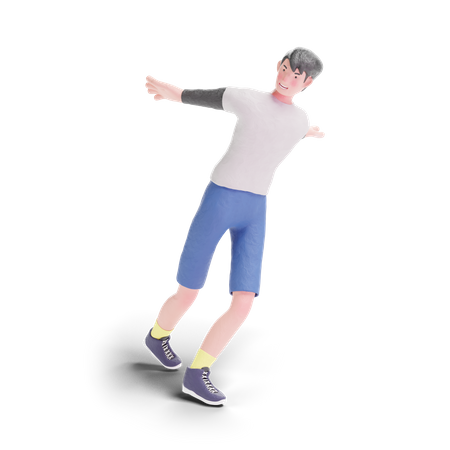 Dançarino  3D Illustration