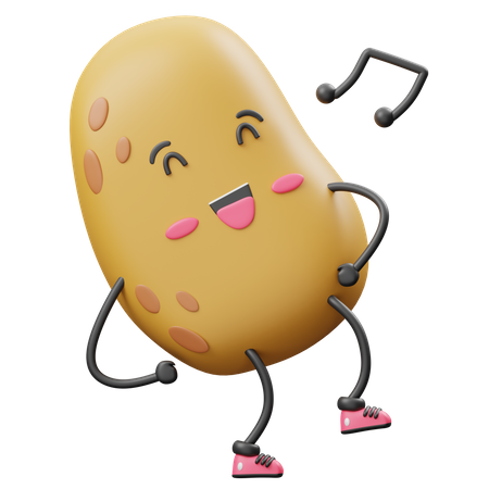 Dancing Potato  3D Icon