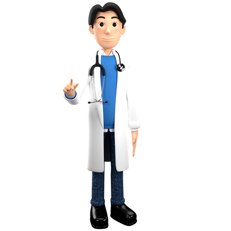 Dando aconselhamento médico  3D Illustration