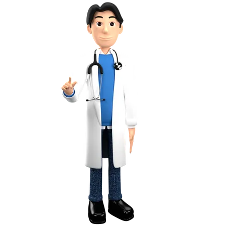 Dando aconselhamento médico  3D Illustration