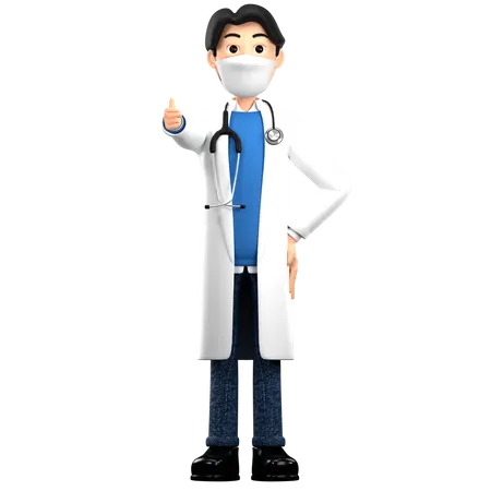 Dando aconselhamento médico  3D Illustration