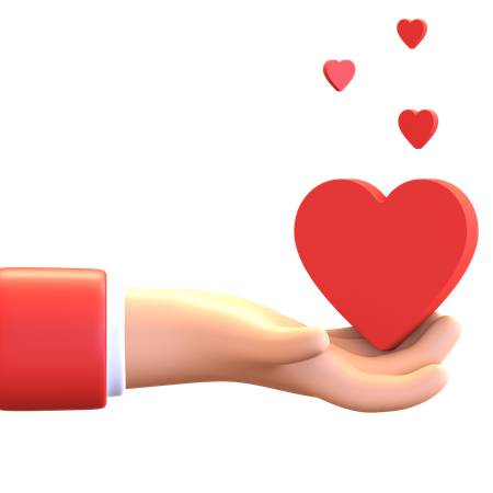 Dando amor  3D Icon