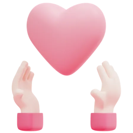Dando amor  3D Icon