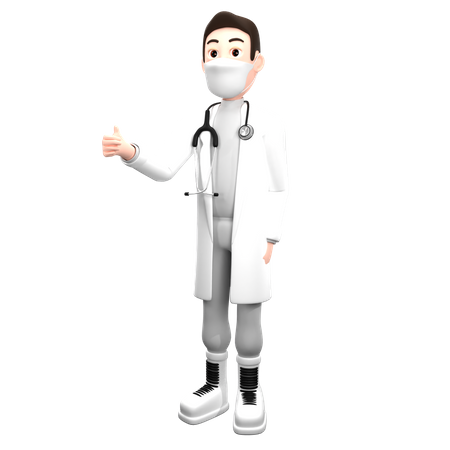 Dar asesoramiento médico médico  3D Illustration