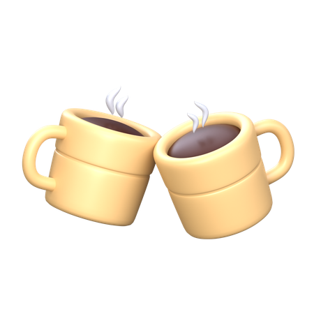 Dando cafe  3D Icon