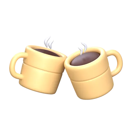 Dando cafe  3D Icon