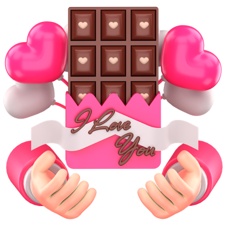 Dando chocolate  3D Icon