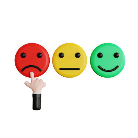Dando feedback ruim  3D Icon
