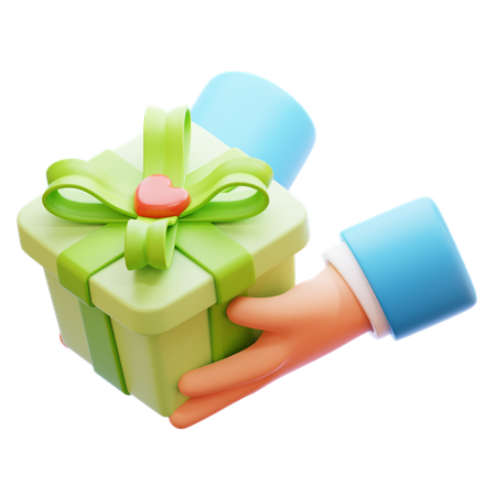 Dando regalos  3D Icon