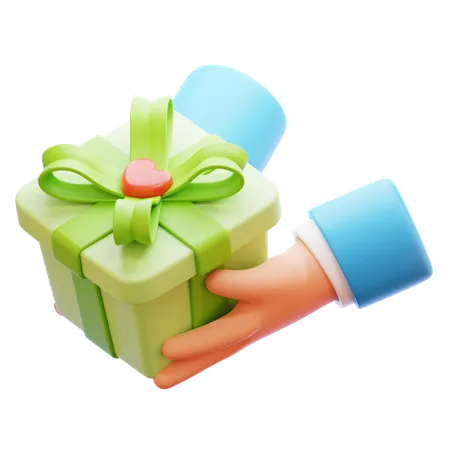 Dando regalos  3D Icon