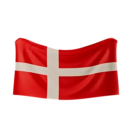 Dänemark Flagge  3D Icon