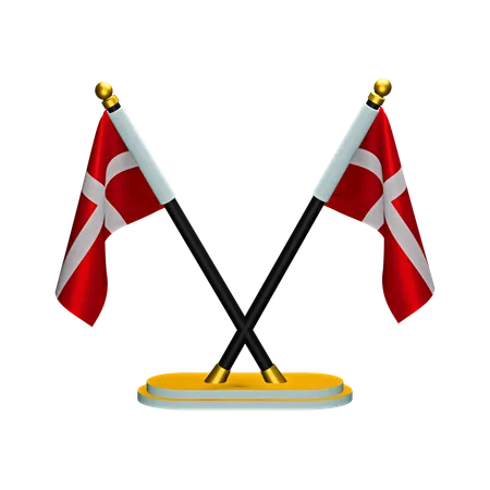 Dänemark Flagge  3D Icon