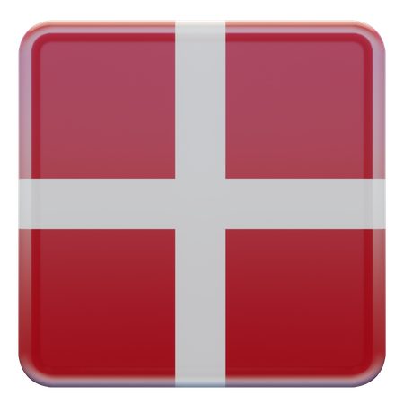 Dänemark Flagge  3D Flag