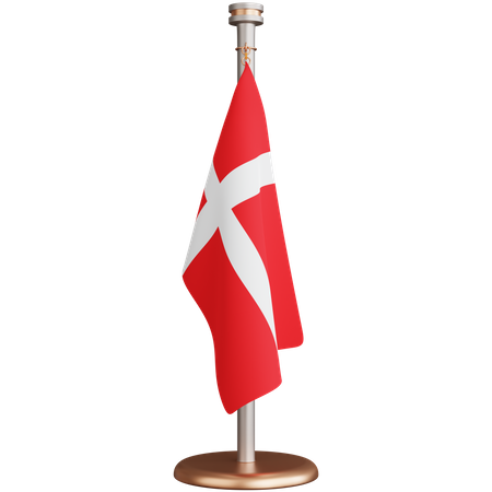Dänemark Flagge  3D Icon