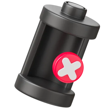 Danger Battery  3D Icon