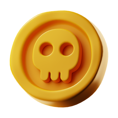 Danger Coin  3D Icon