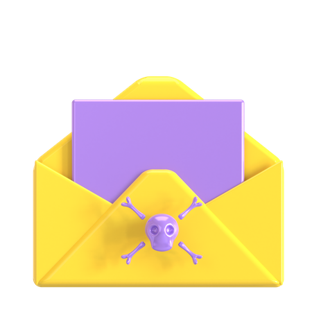 Danger Email  3D Icon