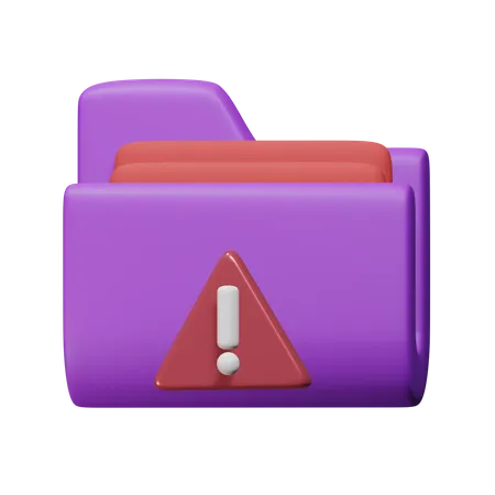 Danger File  3D Icon