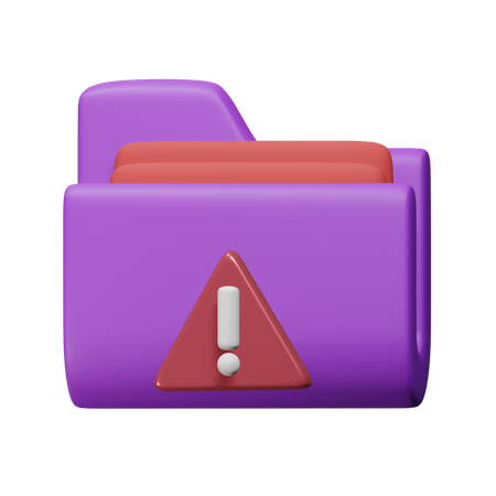 Danger File  3D Icon