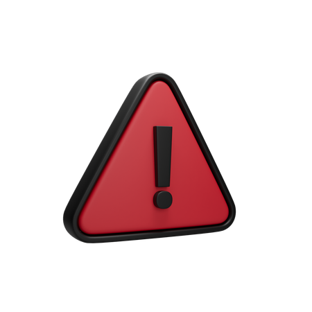 Danger Sign  3D Icon