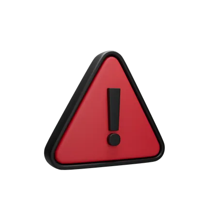 Danger Sign  3D Icon