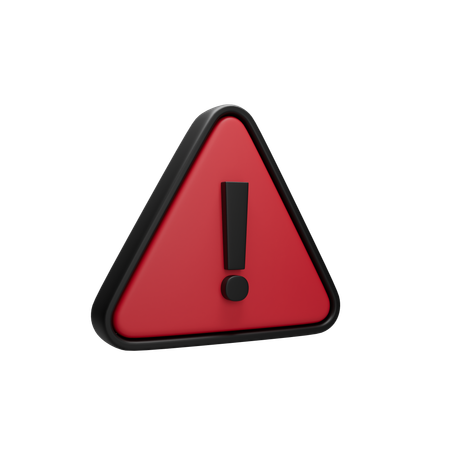 Danger Sign  3D Icon