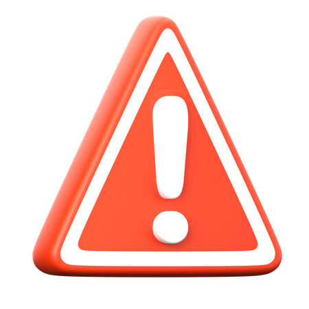 Danger Sign  3D Icon
