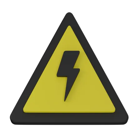 Danger Sign 3D Icon