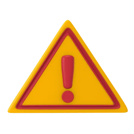 Danger Warning  3D Icon