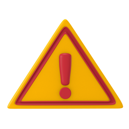 Danger Warning  3D Icon
