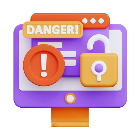 Dangerous Access  3D Icon