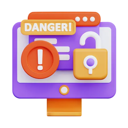 Dangerous Access  3D Icon