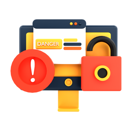 Dangerous Access  3D Icon
