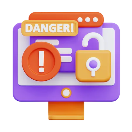 Dangerous Access  3D Icon