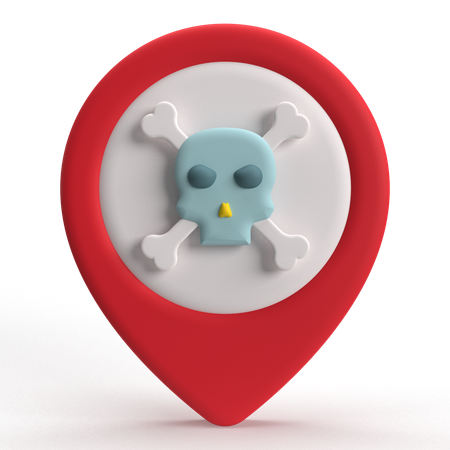 Dangerous Location  3D Icon