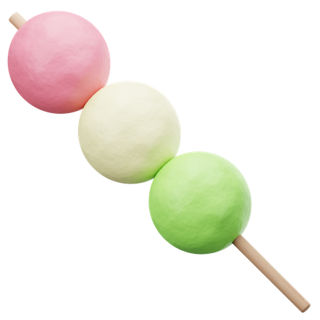 Dango  3D Illustration