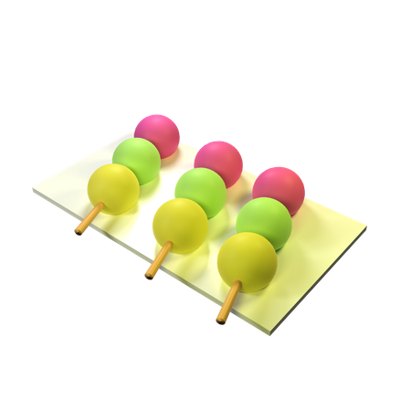 Dango  3D Illustration