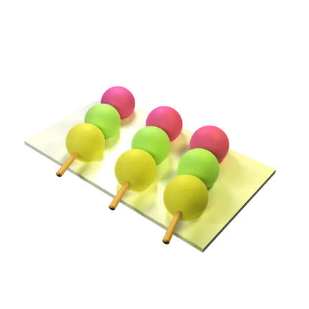 Dango  3D Illustration